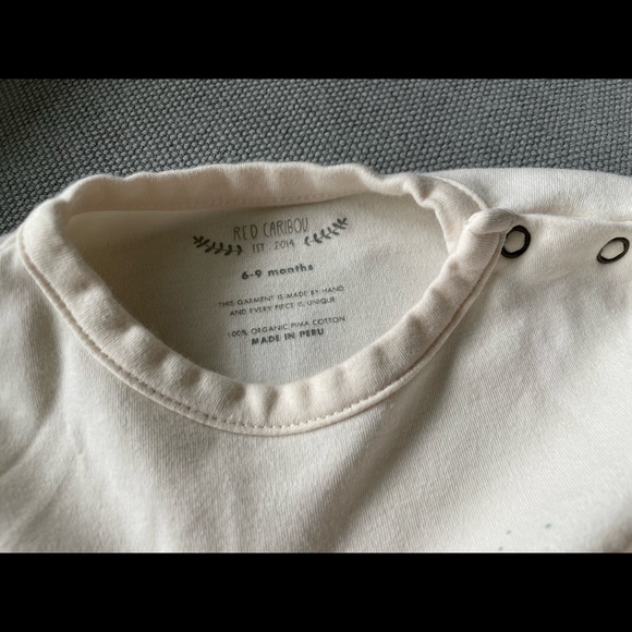 Red Caribou Glowing Together Baby Onesie - Picture 3 of 3